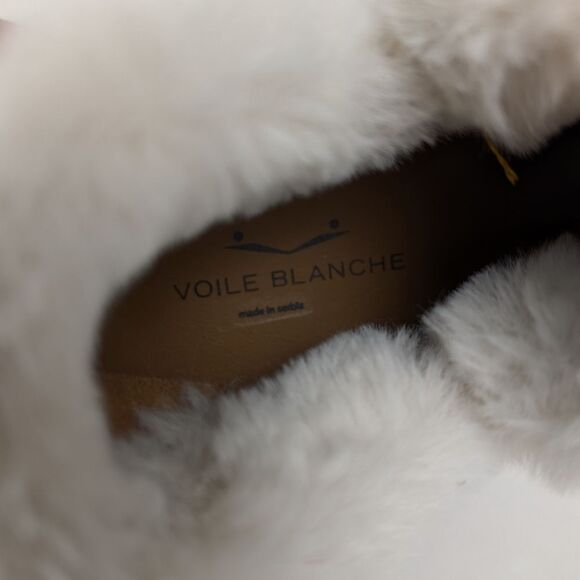 NEW Voile Blanche White Silver LUSH platform boot suede synthetic fur US 10.5/11 - Picture 10 of 15